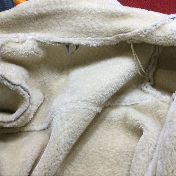 ZARA Blue faux sheepskin jacket - Picture 13 of 15